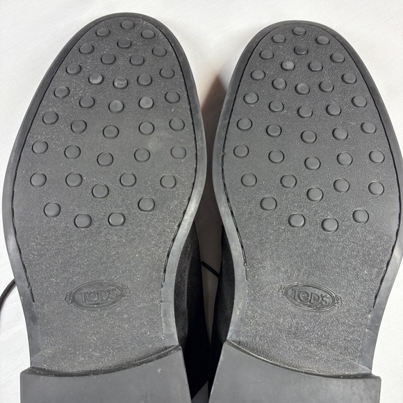 Tod’s Men’s Polacco Gomma Chukka Boots Size UK 11 US 10 Black Lace Up Ankle - Picture 12 of 14